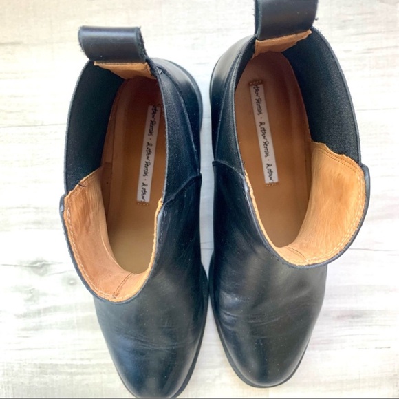 Anthropologie & Other Stories Chelsea Leather Slip On Round Toe Ankle Boots - Picture 8 of 10